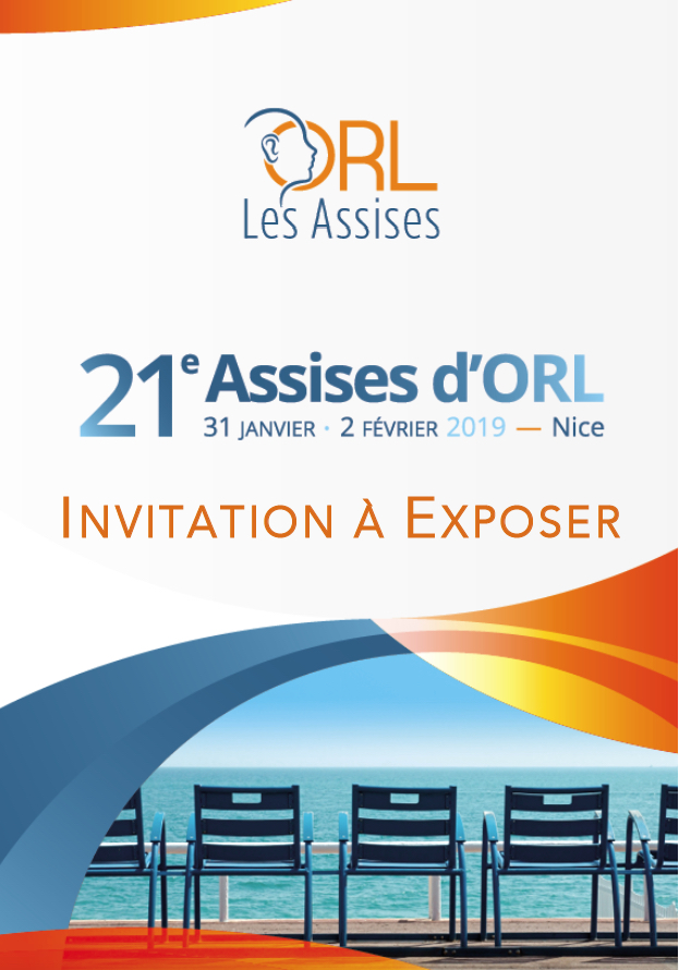 INVITATION À EXPOSER AUX 21ES ASSISES D'ORL